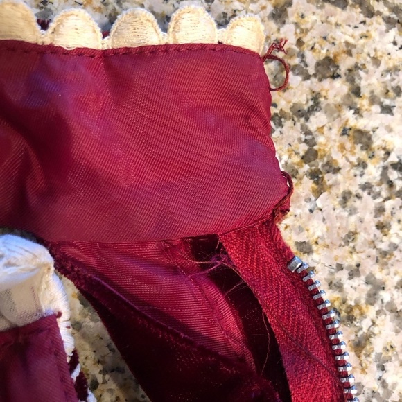 Vintage 1970’s RARE Velvet Maxi Dress - Picture 9 of 13